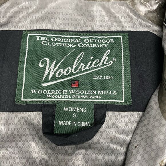 Woolrich Jacket Windbreaker Full Zip Rain Coat Hooded Women’s Small Black - Picture 6 of 16